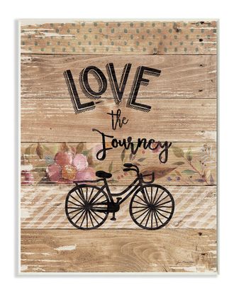 Stupell Industries Enjoy The Journey Bicycle And Flowers By Jo Moulton