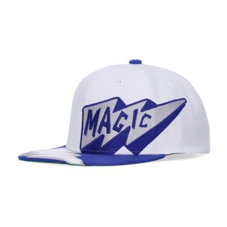 Mitchell & Ness Caps, male, White, Size: ONE SIZE Orlando Magic Snapback Cap White