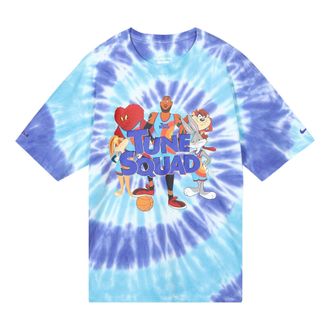 Nike x Space Jam Tie Dye Sports Tee Light Blue Purple DH3824-100