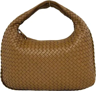 Bottega Veneta Brown Leather Handbag Tote Bag (Pre-Owned)