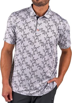 Black Clover Panda Luck Polo in Vanilla at Nordstrom, Size Xx-Large