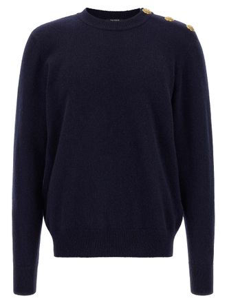 Balmain Mens Leone Catena Button Sweater