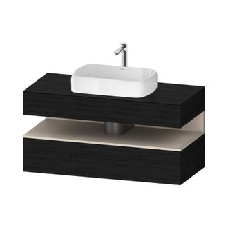 Duravit Duravit - Qatego Consola Mueble Bajo Lavabo, 1 Extra&iacute;ble, 1 Caj&oacute;n