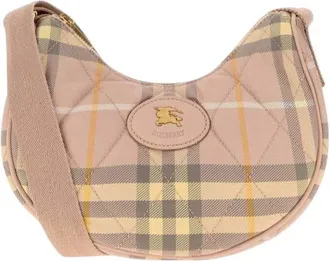 Burberry Beige Check Mini Crossbody Bag