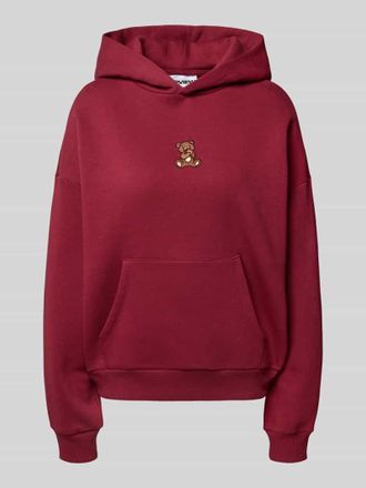 Review Oversized Hoodie mit Motiv-Stitching in Bordeaux, Gr&ouml;&szlig;e XS