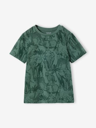 Vertbaudet T-shirt gar&ccedil;on imprim&eacute; lichen