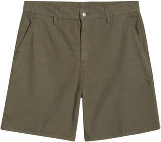 Carhartt Work in Progress Walter Canvas Shorts in Leaf (Garment Dyed) at Nordstrom, Size Xx-Large