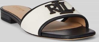 Lauren Ralph Lauren Slipper aus echtem Leder in Black, Gr&ouml;&szlig;e 36,5