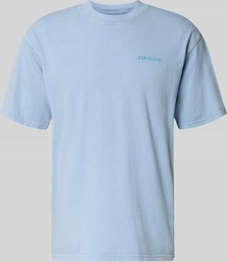 Dickies T-Shirt mit Rundhalsausschnitt und Label-Stitching in Hellblau, Gr&ouml;&szlig;e XXL