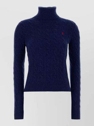 Polo Ralph Lauren wool blend cable knit turtleneck sweater
