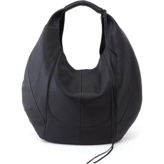 Hobo Eclipse Medium Leather Shoulder Bag in Black at Nordstrom