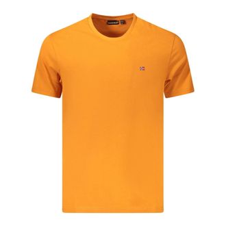 Napapijri T-Shirts, male, Orange, Size: 2XL Salis Short-Sleeved T-Shirt