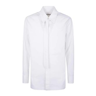Jil Sander Heren, Overhemden, Wit, Maat: 2XL Katoen