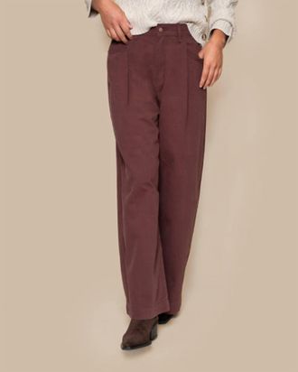 Suncoo Jim Straight Leg Pant In Prune