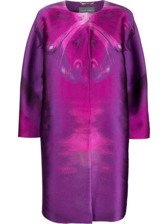 Alberta Ferretti Jas met print - Paars