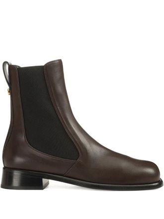 Sergio Rossi 25mm Avenue Chelsea leather boots - Brown
