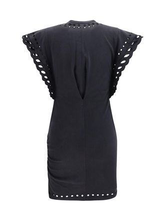 Isabel Marant Womens Dress Orlane Faded Black Cotton