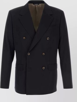 Dolce & Gabbana stretch wool blazer double breasted tailoring