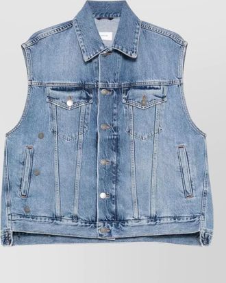 Haikure janette sleeveless top flap pockets