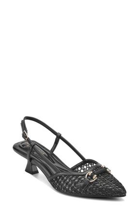 Easy Spirit Hetty Pointed Toe Slingback Pump in Black at Nordstrom, Size 6.5