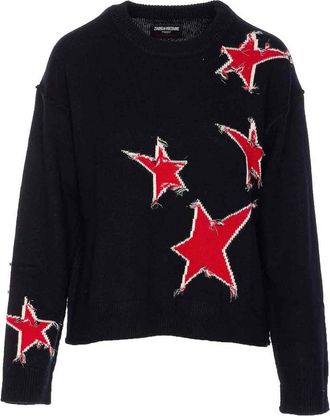 Zadig&Voltaire Black Markuz Ws Stars Sweater