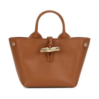 Longchamp Borsa Roseau con Manico Superiore - - Bags - Donna - Marrone - ONE SIZE