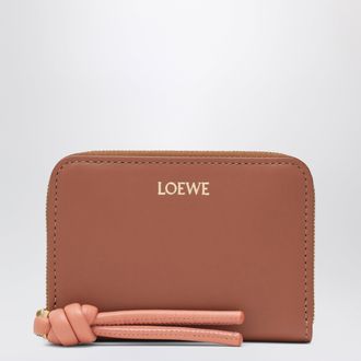 Loewe A zip coin purse in shiny calf nappa leather with a contrasting knotted pull