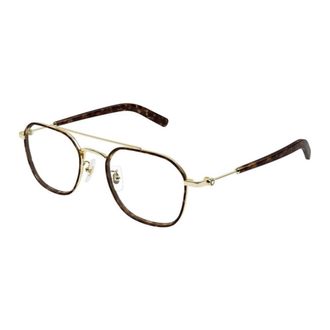 Montblanc Snowcap Combi Optisch Montuur - Heren - Brillen - Geel - 51 MM - Accessoires