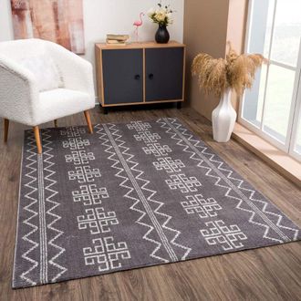 Carpet City Teppich »April 0608« rechteckig 10 mm Höhe Läufer, weich durch Microfaser, Boho Ethno Look, Wohnzimmer