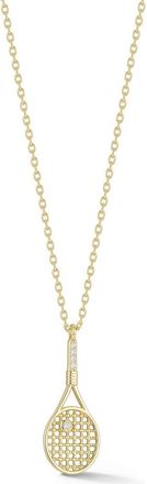 Glaze Jewelry Tennis Racket Pendant Necklace in Gold at Nordstrom Rack
