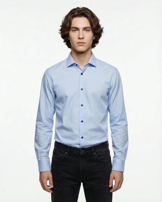 PESERICO Cotton Dress Mens Shirt