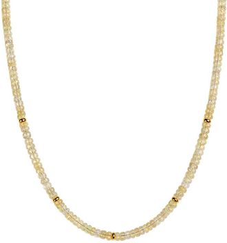 Jewelmak 14K 33.00 Ct. Tw. Ethiopian Opal Necklace