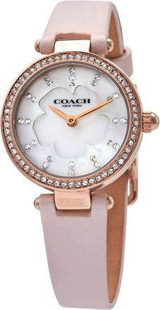 Coach Perry Mother of Pearl Crystal Dial Ladies Watch 14503190