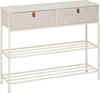 5five Simply Smart Consolle A 2 Cassetti Tissa Con Scarpiera Beige - 5five