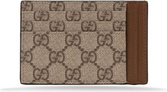 Gucci Maxi GG Kaarthouder - Heren - Portefeuilles - Beige - ONE Size - Leer - Accessoires