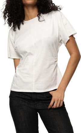 Sanctuary Shirred Waist Dolman Tee In White