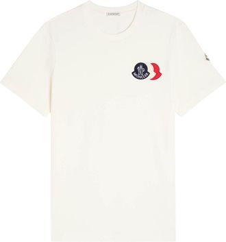 Moncler Logo-appliquéd Cotton T-shirt - White - Xxxl
