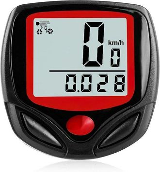 OEM Veloc&iacute;metro Inal&aacute;mbrico Para Bicicleta, Pantalla Lcd, Sensor De Velocidad, Negro