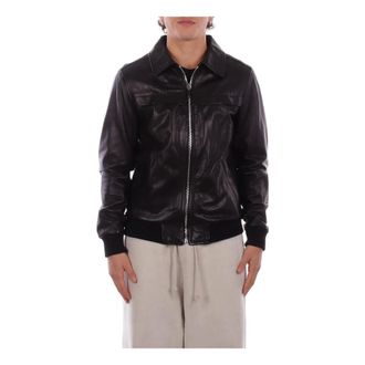 John Richmond Heren, Jassen, Zwart, Maat: XL Leer