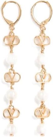 Valentino Garavani VLogo Signature Oorbellen - Dames - Oorbellen - Geel - ONE Size - Accessoires