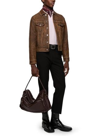 Acne Studios Camero Leather Shoulder Bag - Brown