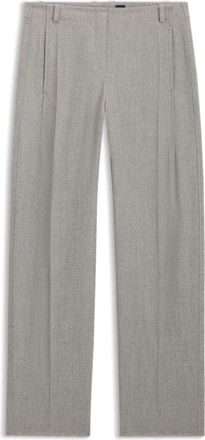 BOSS Regular-fit trousers in sharkskin twill