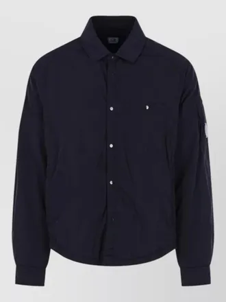C.P. Company chrome r nylon overshirt chest pocket