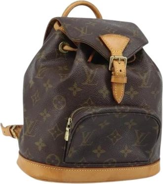 Louis Vuitton Pre-owned Backpacks, female, Brown, Size: ONE SIZE Pre-owned Monogram Canvas Backpack