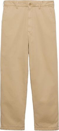 Prada Pantaloni con logo - Toni neutri