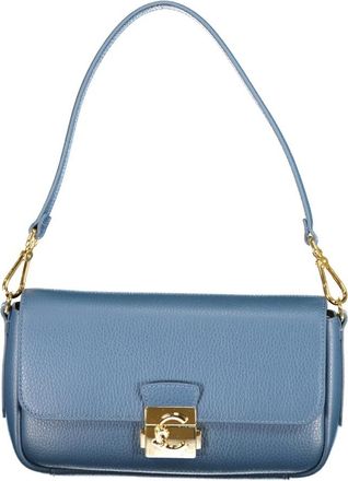 Coccinelle Tassen, Dames, Blauw, ONE Size, Leer, C-Me Lock Medium Shoulder Bag