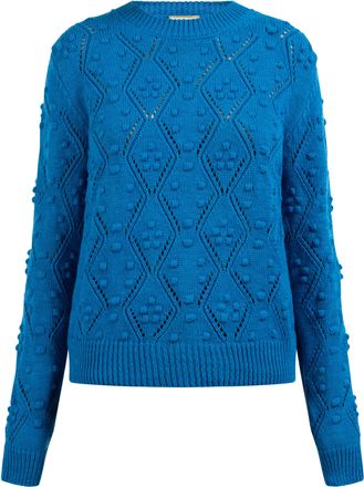 Mymo Gebreide trui Blonda Dames KONING BLAUW