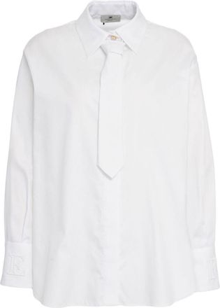 Elisabetta Franchi Cotton Shirt With Tie