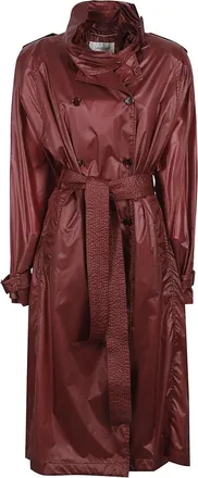 Saint Laurent Mujer, Abrigos, Rojo, Talla: M