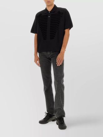 Alexander McQueen cotton boxy polo shirt